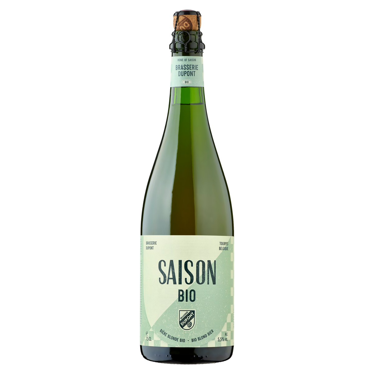 5410702000812 Saison Dupont Bio 75cl - Packshot officiel bouteille haute définition Brasserie Dupont